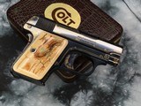 1908 Colt Vest Pocket .25, Gold Inlayed/ Master Engraved by Ray Cover - 10 of 19