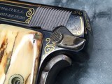 1908 Colt Vest Pocket .25, Gold Inlayed/ Master Engraved by Ray Cover - 3 of 19