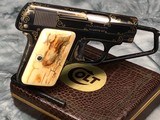 1908 Colt Vest Pocket .25, Gold Inlayed/ Master Engraved by Ray Cover - 5 of 19