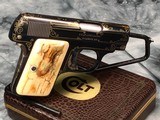 1908 Colt Vest Pocket .25, Gold Inlayed/ Master Engraved by Ray Cover - 2 of 19