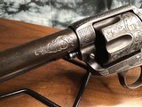 1900 Mfg. Colt SAA 4.75 inch, .45 Colt, Engraved, Ivory, Cased, - 19 of 23
