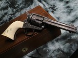 1900 Mfg. Colt SAA 4.75 inch, .45 Colt, Engraved, Ivory, Cased, - 22 of 23