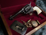 1900 Mfg. Colt SAA 4.75 inch, .45 Colt, Engraved, Ivory, Cased, - 12 of 23