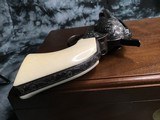 1900 Mfg. Colt SAA 4.75 inch, .45 Colt, Engraved, Ivory, Cased, - 10 of 23