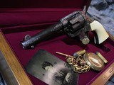 1900 Mfg. Colt SAA 4.75 inch, .45 Colt, Engraved, Ivory, Cased, - 14 of 23