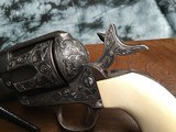 1900 Mfg. Colt SAA 4.75 inch, .45 Colt, Engraved, Ivory, Cased, - 17 of 23