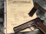 1917 Mfg. Colt 1911, Unissued 99% Condition W/ Colt Letter and Full WWI Rig. - 4 of 25