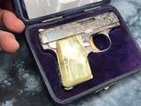 Baby Browning Renaissance Engraved, Belgium Made, Cased, .25acp. - 15 of 25
