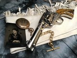 1905 New Orleans shipped Colt SAA, 4.75 inch,.38/40, John Adams Engraved, Nickel, Colt Letter, Adams letter. - 10 of 20