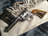 1905 New Orleans shipped Colt SAA, 4.75 inch,.38/40, John Adams Engraved, Nickel, Colt Letter, Adams letter. - 6 of 20