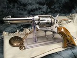 1905 New Orleans shipped Colt SAA, 4.75 inch,.38/40, John Adams Engraved, Nickel, Colt Letter, Adams letter. - 3 of 20