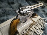 1905 New Orleans shipped Colt SAA, 4.75 inch,.38/40, John Adams Engraved, Nickel, Colt Letter, Adams letter. - 9 of 20