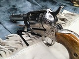 1905 New Orleans shipped Colt SAA, 4.75 inch,.38/40, John Adams Engraved, Nickel, Colt Letter, Adams letter. - 14 of 20