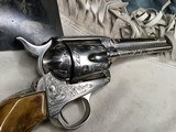 1905 New Orleans shipped Colt SAA, 4.75 inch,.38/40, John Adams Engraved, Nickel, Colt Letter, Adams letter. - 11 of 20