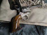 1905 New Orleans shipped Colt SAA, 4.75 inch,.38/40, John Adams Engraved, Nickel, Colt Letter, Adams letter. - 5 of 20