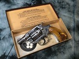 Prewar First Series 1936 Colt Detective Special, Hand Engraved, Nickel Stag Grips, Orig. Box. Colt Letter. - 23 of 24