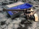 1929 Mfg. Smith & Wesson .22/32 Bekeart Target Model, .22 LR, S&W Jinks Letter, MOP & Factory Grips, Cased - 2 of 14