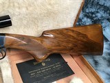1959 Belgium Browning SA22, Unfired in Browning Case W/Scope & Box, 99% - 9 of 25