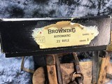1959 Belgium Browning SA22, Unfired in Browning Case W/Scope & Box, 99% - 3 of 25