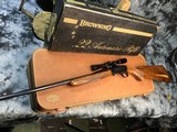 1959 Belgium Browning SA22, Unfired in Browning Case W/Scope & Box, 99% - 20 of 25
