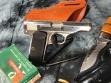 Belgium Browning model 1910, Factory Nickel, .32 acp W/Holster, Trades Welcome! - 2 of 18