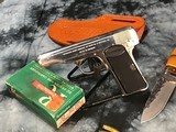 Belgium Browning model 1910, Factory Nickel, .32 acp W/Holster, Trades Welcome! - 8 of 18