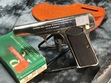 Belgium Browning model 1910, Factory Nickel, .32 acp W/Holster, Trades Welcome! - 18 of 18