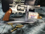 Smith & Wesson 651-1 Stainless .22 magnum Revolver, Boxed, .22 Magnum Rimfire Target Kit Gun, Trades Welcome! - 8 of 21