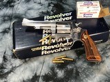 Smith & Wesson 651-1 Stainless .22 magnum Revolver, Boxed, .22 Magnum Rimfire Target Kit Gun, Trades Welcome! - 11 of 21