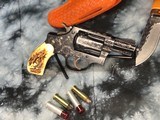 1953 Smith & Wesson Pre-36 “Baby Chiefs Special”, Flat Latch, Hand Engraved, Stag Grips, .38 Special - 22 of 22