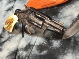 1953 Smith & Wesson Pre-36 “Baby Chiefs Special”, Flat Latch, Hand Engraved, Stag Grips, .38 Special - 16 of 22