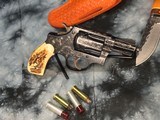 1953 Smith & Wesson Pre-36 “Baby Chiefs Special”, Flat Latch, Hand Engraved, Stag Grips, .38 Special - 10 of 22
