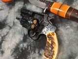 1953 Smith & Wesson Pre-36 “Baby Chiefs Special”, Flat Latch, Hand Engraved, Stag Grips, .38 Special - 7 of 22