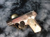 1921 Mfg. Colt 1903 Hammerless W/Nickel Finish & Mother of Pearl Grips, .32 acp - 21 of 22