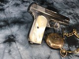 1921 Mfg. Colt 1903 Hammerless W/Nickel Finish & Mother of Pearl Grips, .32 acp - 12 of 22