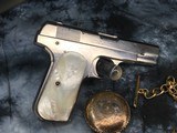 1921 Mfg. Colt 1903 Hammerless W/Nickel Finish & Mother of Pearl Grips, .32 acp - 19 of 22