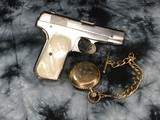 1921 Mfg. Colt 1903 Hammerless W/Nickel Finish & Mother of Pearl Grips, .32 acp - 6 of 22