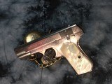 1921 Mfg. Colt 1903 Hammerless W/Nickel Finish & Mother of Pearl Grips, .32 acp - 14 of 22