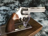 1969 Colt Python, 6 inch Satin Nickel, Boxed - 4 of 12