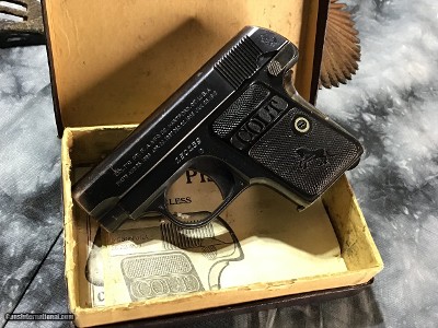 1908 Colt Hammerless .25, Mfg.1916, W/Original Box, Trades Welcome! - Image 5 of 13