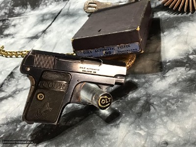 1908 Colt Hammerless .25, Mfg.1916, W/Original Box, Trades Welcome!