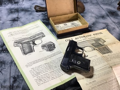 1908 Colt Hammerless .25, Mfg.1916, W/Original Box, Trades Welcome! - Image 7 of 13