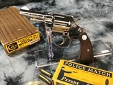 1964 Colt Detective Special, Rare Factory Nickel 3 Inch W/ Box, Excellent Condition - 2 of 25