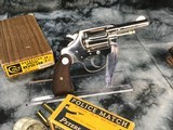 1964 Colt Detective Special, Rare Factory Nickel 3 Inch W/ Box, Excellent Condition - 13 of 25