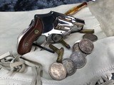 1966 Smith & Wesson model 40 Centennial Revolver, .38 Special, Nickel, Trades Welcome! - 6 of 15