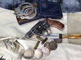 1966 Smith & Wesson model 40 Centennial Revolver, .38 Special, Nickel, Trades Welcome! - 14 of 15