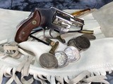 1966 Smith & Wesson model 40 Centennial Revolver, .38 Special, Nickel, Trades Welcome! - 2 of 15
