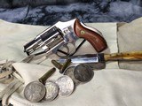 1966 Smith & Wesson model 40 Centennial Revolver, .38 Special, Nickel, Trades Welcome! - 1 of 15