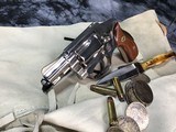1966 Smith & Wesson model 40 Centennial Revolver, .38 Special, Nickel, Trades Welcome! - 11 of 15