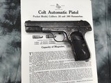 Early Browning Patent marked 1903 Colt, Hand Engraved, .32 acp, 1904 Mfg. - 10 of 21